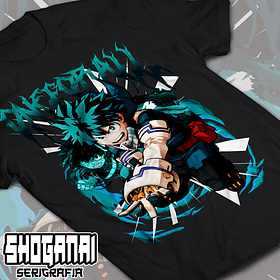 BNH06 Deku / Izuku Mirodiya - Boku No Hero / Polera manga corta