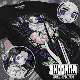 KNY61 Shinobu Kocho - Kimetsu No Yaiba / Polera manga corta