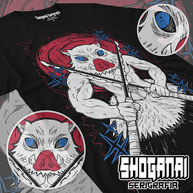 KNY62 Inosuke Hashibira - Kimetsu No Yaiba / Polera manga corta