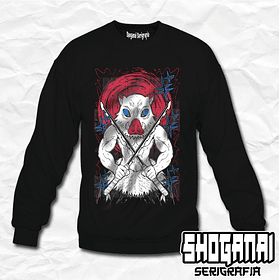 KNY62 Inosuke Hashibira - Kimetsu No Yaiba / Crewneck - Poleron Polo