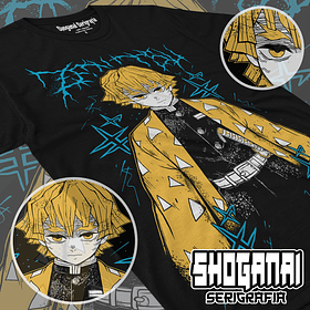 KNY63 Zenitsu Agatsuma - Kimetsu No Yaiba / Polera manga corta