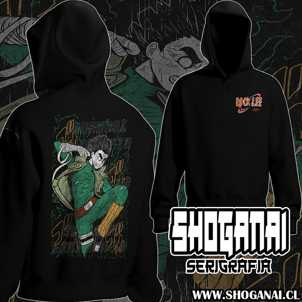 NAR31 Rock Lee - Naruto / Hoddie - Poleron Canguro 2