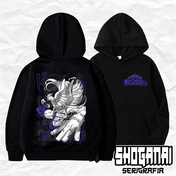 BNH24 Mirko - Rumi Usagiyama - Boku No Hero / Hoddie - Poleron Canguro 1