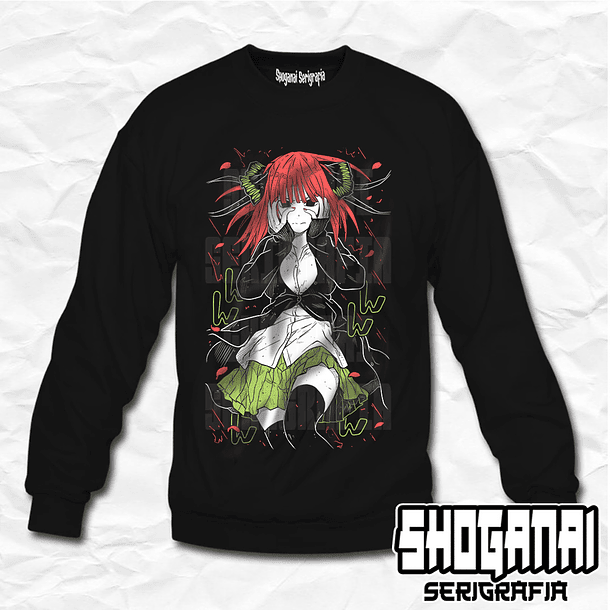 QUIN05 Nino Nakano - Las Quintillizas / Crewneck - Poleron Polo 1