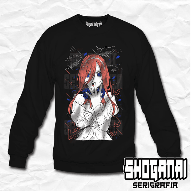 QUIN07 Miku Nakano - Las Quintillizas / Crewneck - Poleron Polo 1