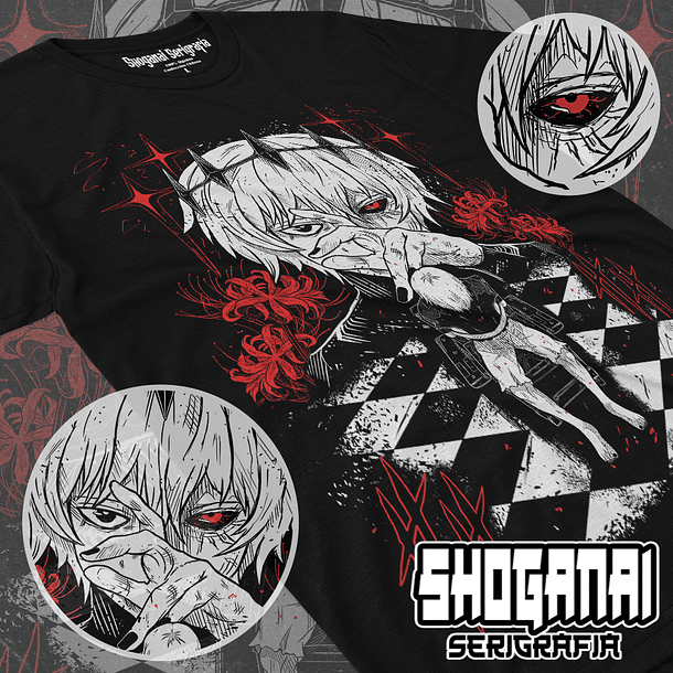 TG10 Ken Kaneki - Tokyo Ghoul / Polera manga corta 1