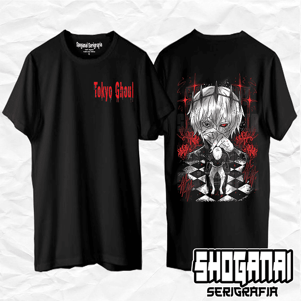 TG10 Ken Kaneki - Tokyo Ghoul / Polera manga corta 1