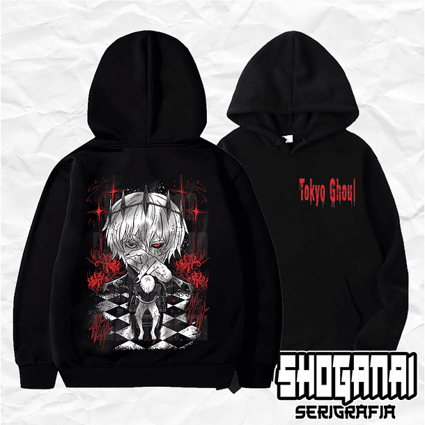 TG10 Ken Kaneki - Tokyo Ghoul / Hoddie - Poleron Canguro 1