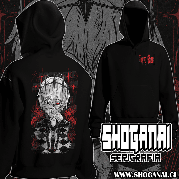 TG10 Ken Kaneki - Tokyo Ghoul / Hoddie - Poleron Canguro 2