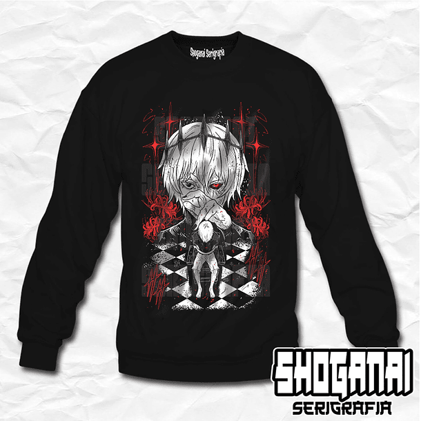 TG10 Ken Kaneki - Tokyo Ghoul / Crewneck - Poleron Polo 1