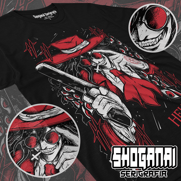 HELL02 Alucard - Hellsing / Polera manga corta 1