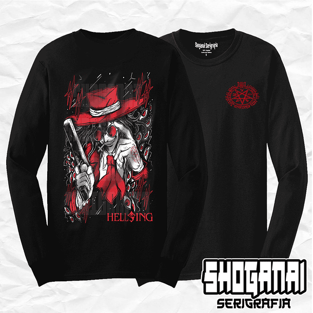 HELL02 Alucard - Hellsing / Polera manga larga 1