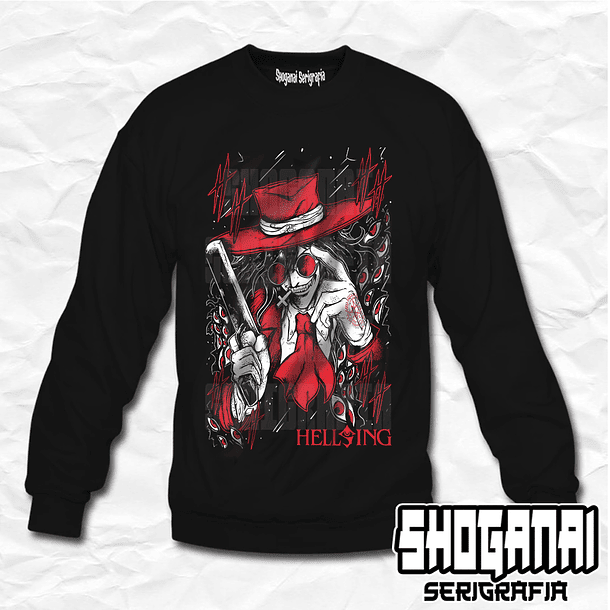 HELL02 Alucard - Hellsing / Crewneck - Poleron Polo 1