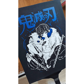 KNY03 Inosuke Hashibara - Kimetsu No Yaiba / Polera manga corta