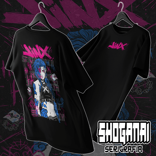 LOL03 Jinx - Arcane - LOL / Polera manga corta 2