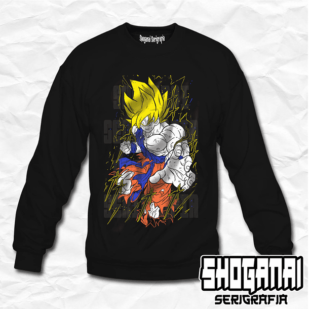 DB30 Goku SSJ - Dragon Ball / Crewneck - Poleron Polo 1