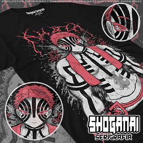 KNY64 Akaza - Kimetsu No Yaiba / Polera manga corta