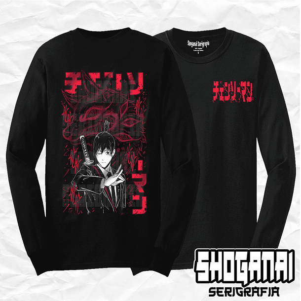 CHSM20 Aki Hayakawa - Chainsawman / Polera manga larga 1