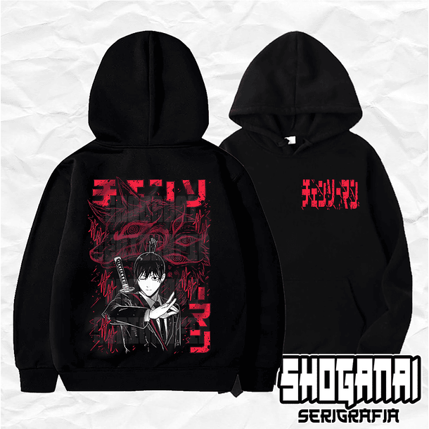 CHSM20 Aki Hayakawa - Chainsawman / Hoddie - Poleron Canguro 1