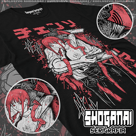 CHSM21 Makima y Denji - Chainsawman / Polera manga corta