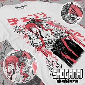 CHSM21 Makima y Denji - Chainsawman / Polera manga corta