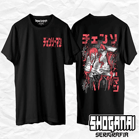 CHSM21 Makima y Denji - Chainsawman / Polera manga corta