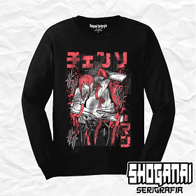 CHSM21 Makima y Denji - Chainsawman / Polera manga larga