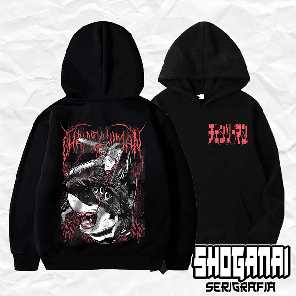 CHSM23 Beam y Denji - Chainsawman / Hoddie - Poleron Canguro 1
