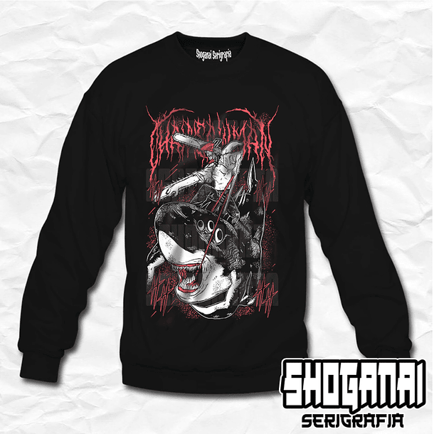 CHSM23 Beam y Denji - Chainsawman / Crewneck - Poleron Polo 1