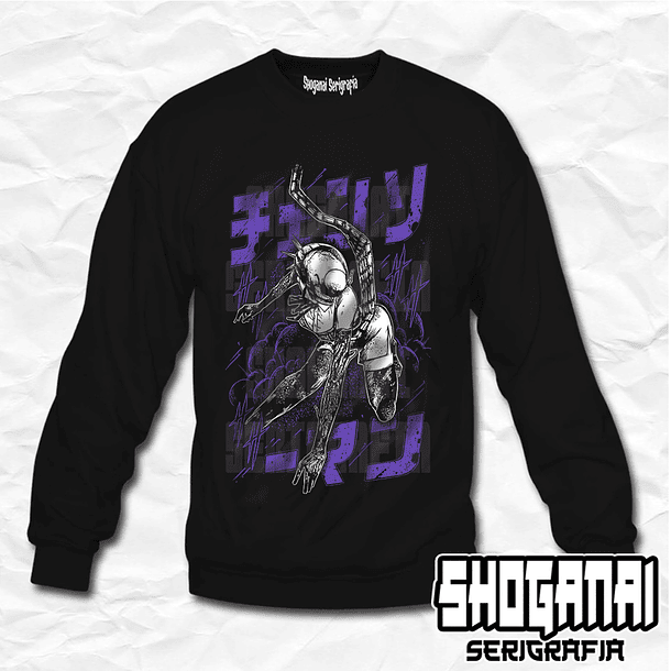 CHSM24 Reze Demonio Bomba - Chainsawman / Crewneck - Poleron Polo 1