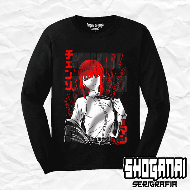 CHSM01 Makima - Chainsawman / Polera manga larga 1