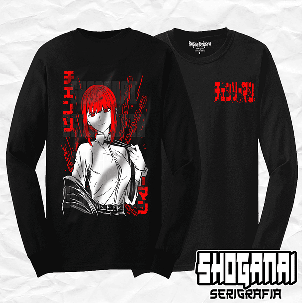 CHSM01 Makima - Chainsawman / Polera manga larga 1