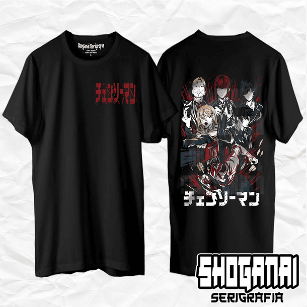 CHSM03 Devil Hunters - Cazadores - Chainsawman / Polera manga corta 1