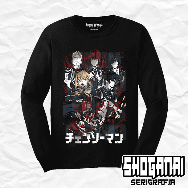 CHSM03 Devil Hunters - Cazadores - Chainsawman / Polera manga larga 1
