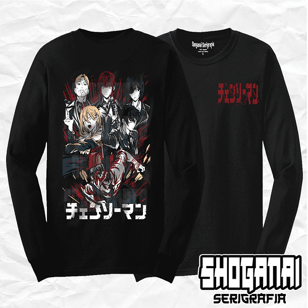 CHSM03 Devil Hunters - Cazadores - Chainsawman / Polera manga larga 1