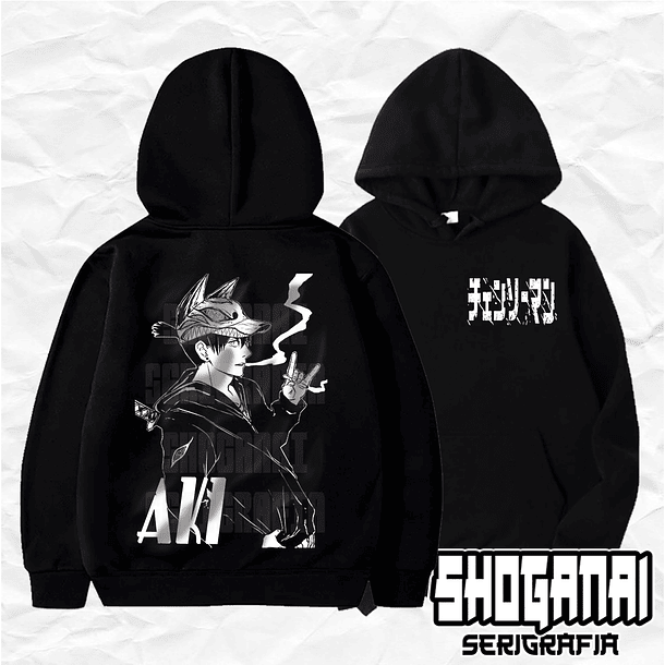 CHSM04 Aki Hayakawa - Chainsawman / Hoddie - Poleron Canguro 1