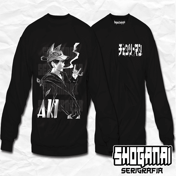 CHSM04 Aki Hayakawa - Chainsawman / Crewneck - Poleron Polo 1