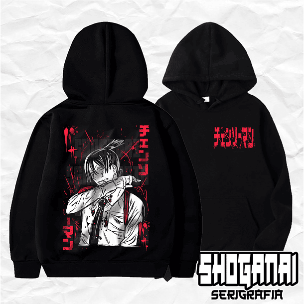 CHSM05 Aki Hayakawa - Chainsawman / Hoddie - Poleron Canguro 1
