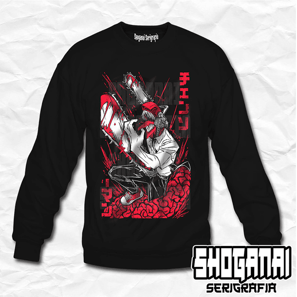 CHSM06 Denji - Chainsawman / Crewneck - Poleron Polo 1