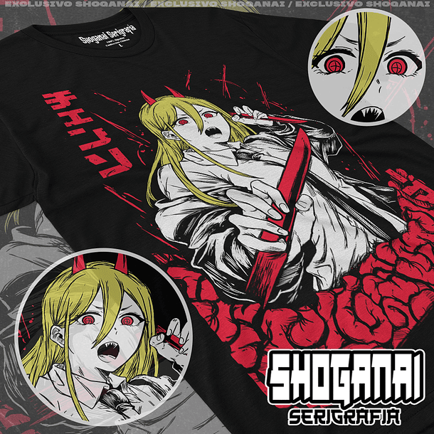 CHSM07 Power - Chainsawman / Polera manga corta 1