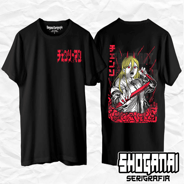 CHSM07 Power - Chainsawman / Polera manga corta 1