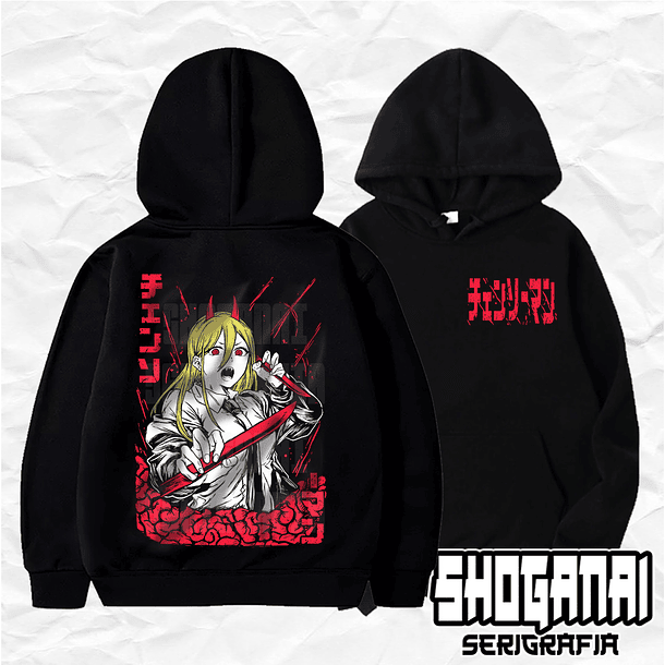 CHSM07 Power - Chainsawman / Hoddie - Poleron Canguro 1