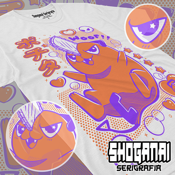 CHSM08 OP2 Pochita - Chainsawman / Polera manga corta 1