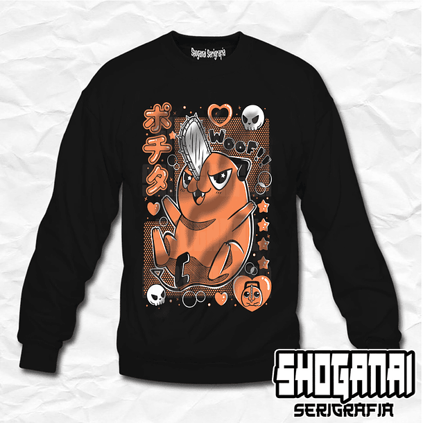 CHSM08 Pochita - Chainsawman / Crewneck - Poleron Polo 1