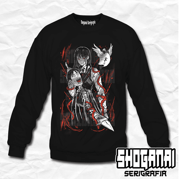 CHSM09 Asa Mitaka - Chainsawman / Crewneck - Poleron Polo 1