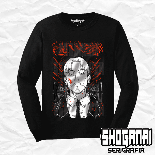 CHSM10 Kishibe - Chainsawman / Polera manga larga 1
