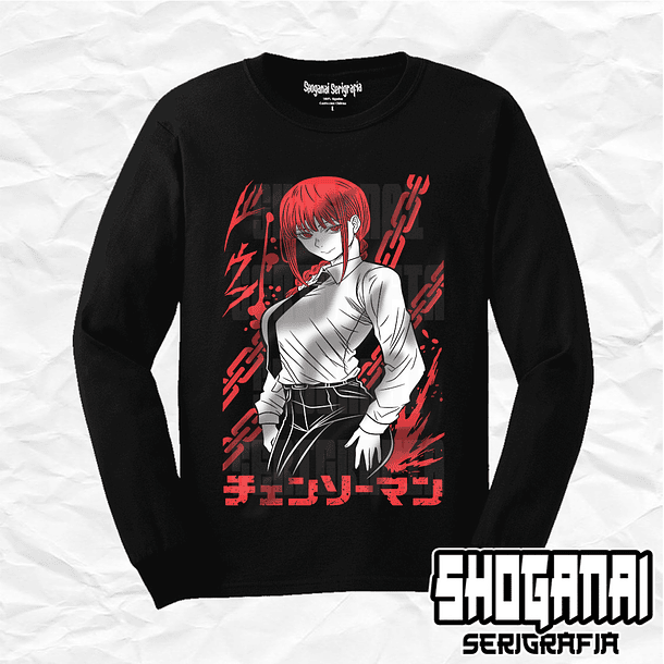 CHSM13 Makima - Chainsawman / Polera manga larga 1
