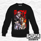 CHSM14 Denji, Power, Aki y Pochita - Chainsawman / Crewneck - Poleron Polo 1