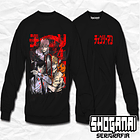 CHSM14 Denji, Power, Aki y Pochita - Chainsawman / Crewneck - Poleron Polo 1