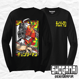 CHSM15 Denji - Chainsawman / Polera manga larga